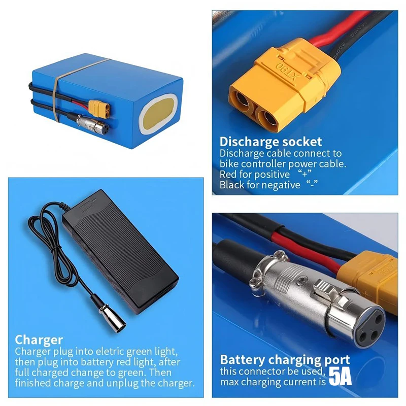 بطارية دراجة كهربائية 48 فولت  - مراجعة 60V 50Ah Electric Scooter Battery وسعره