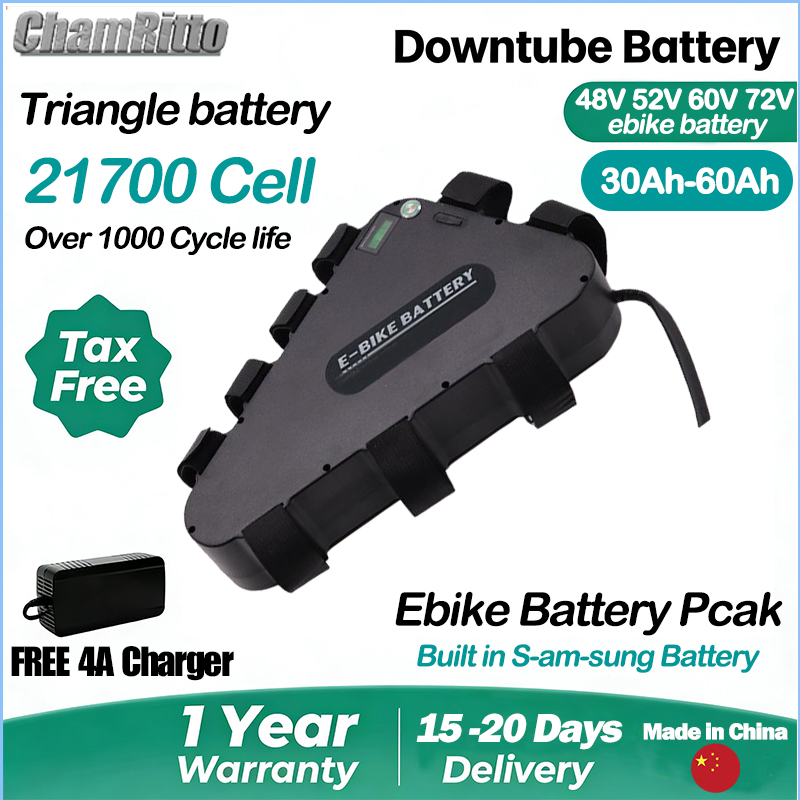 بطارية دراجة كهربائية مثلثة ال - مراجعة 72V 50Ah 21700 Lithium Battery وسعره