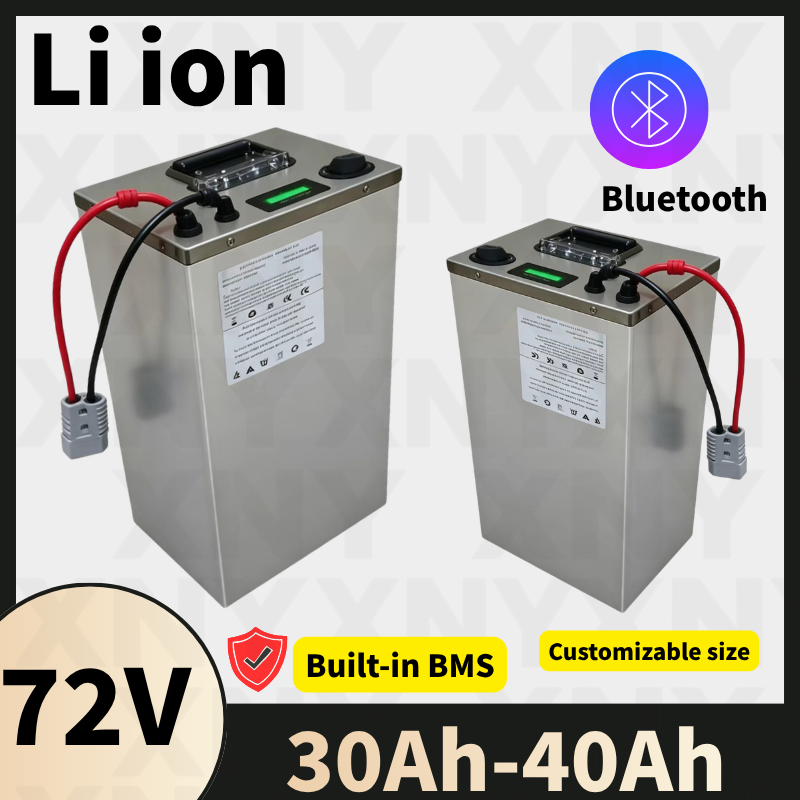 بطارية ليثيوم أيون 72 فولت 30  - مراجعة 72V 40Ah Lifepo4 Battery Pack وسعره